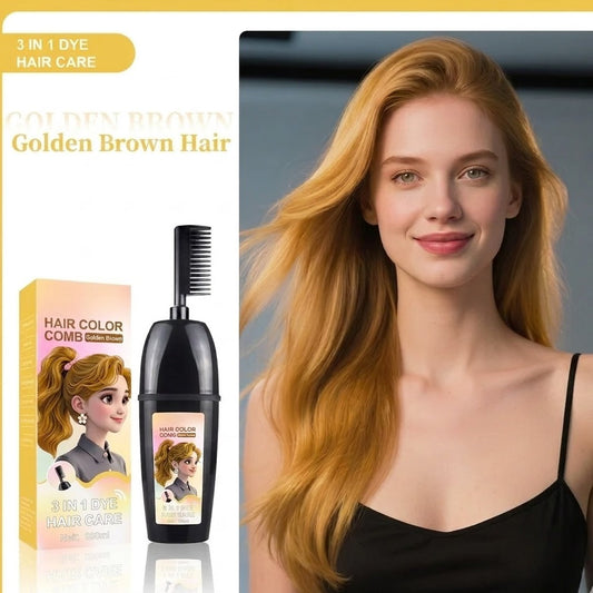 Herbal Hair Dye Comb  Easy Hair Coloring at Home Natural Plant-Based Formula Soft,Shiny Results