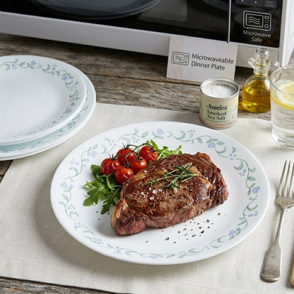 Avoleris Enchanted Vine Series: Forest-Themed Floral Printed Large Dinner Plate for Pasta and Steak, Cozy Home Dining Tableware