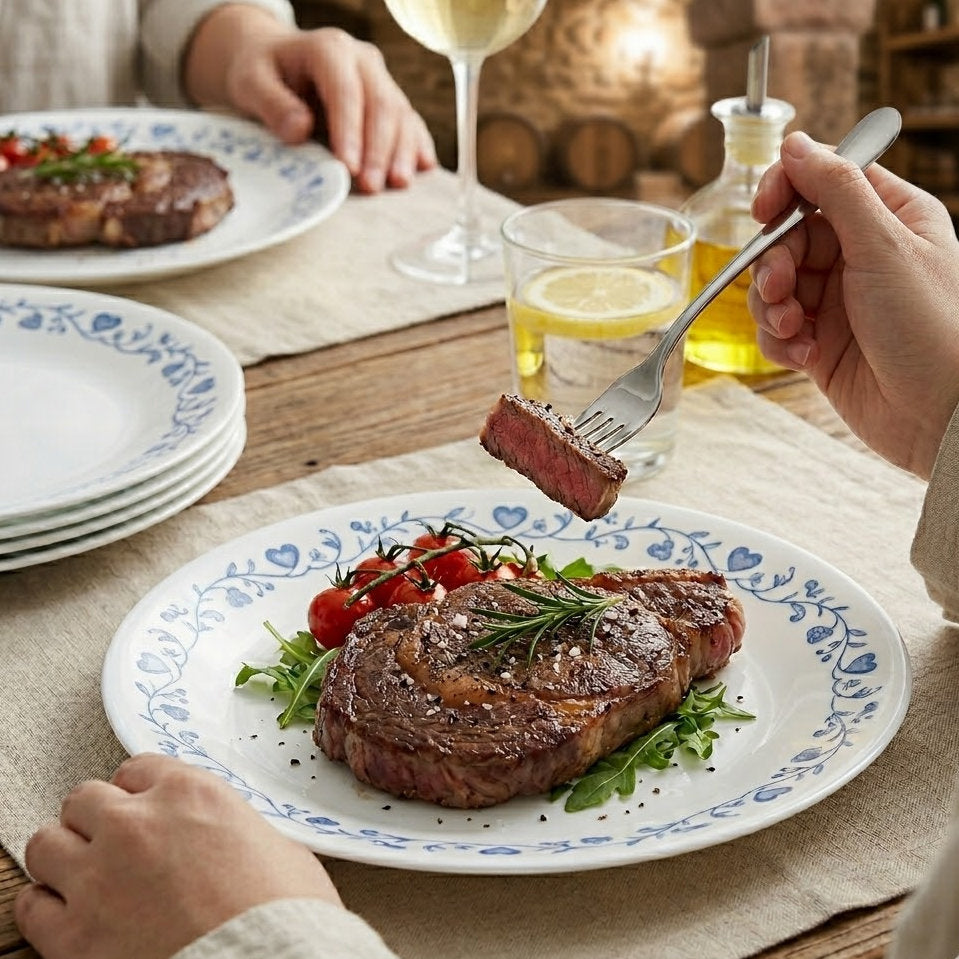 Avoleris Food-Grade Stainless Steel Dinner Forks: Mirror Polished Heavy-Duty Cutlery, Rust-Resistant Tableware