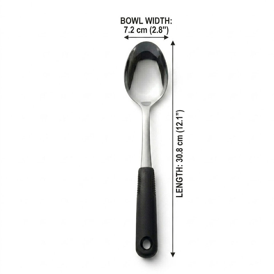 Avoleris Stainless Steel Dinner Spoon: Ergonomic Non-Slip Thickened Handle, 18/10 Food-Grade Tablespoon with Large Capacity