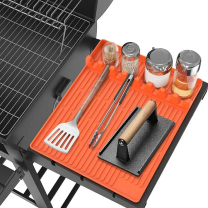 🌞🍖Silicone BBQ Side Shelf Mat — Keep Tools Clean & Close