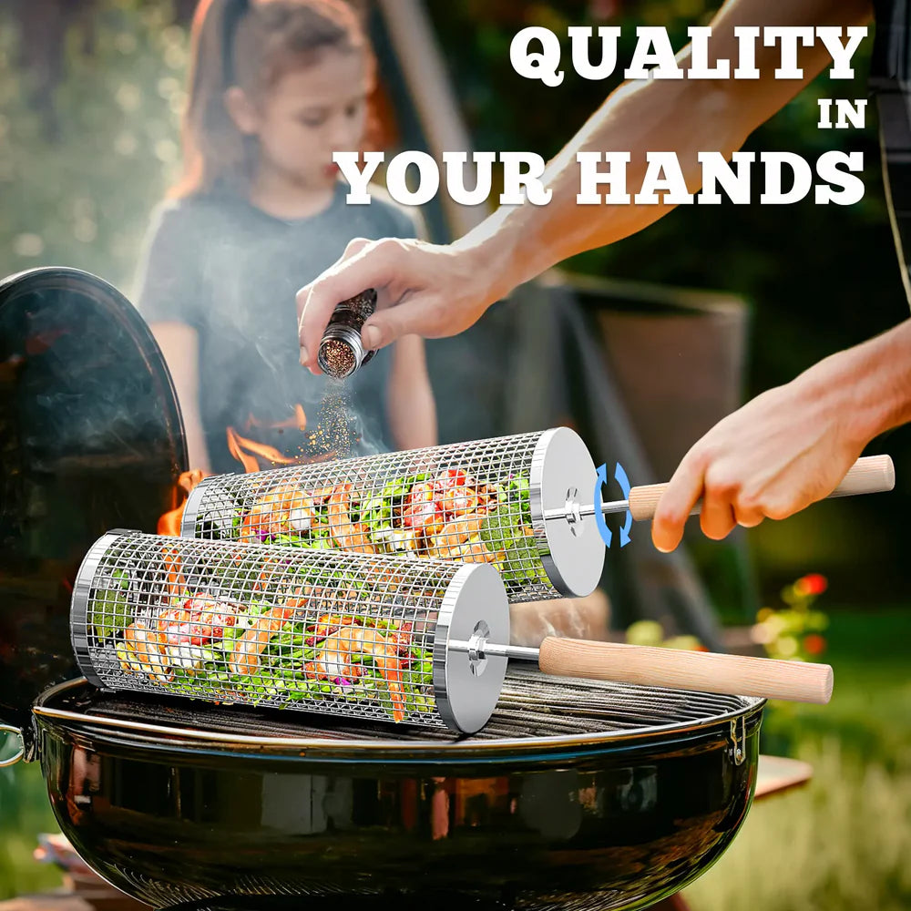 Rolling Grill Baskets Set upsell