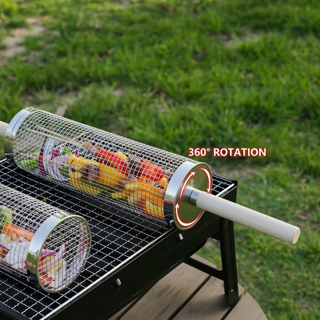 Rolling Grill Baskets Set upsell