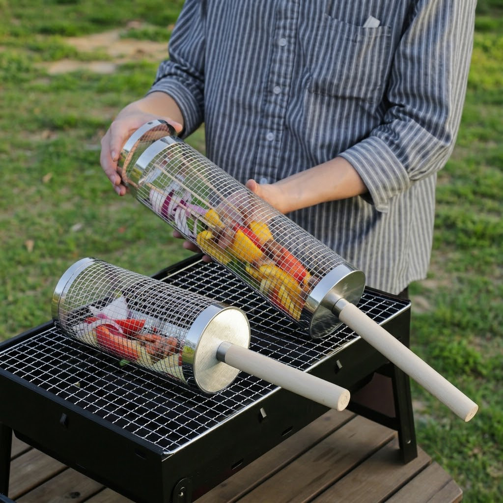 Rolling Grill Baskets Set upsell