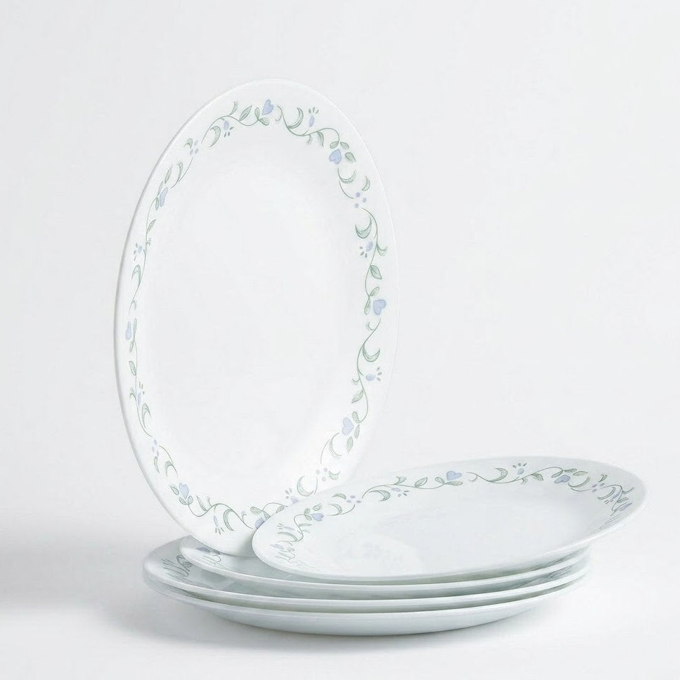 Avoleris Enchanted Vine Series: Forest-Themed Floral Printed Large Dinner Plate for Pasta and Steak, Cozy Home Dining Tableware