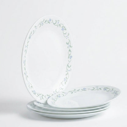 Avoleris Enchanted Vine Series: Forest-Themed Floral Printed Large Dinner Plate for Pasta and Steak, Cozy Home Dining Tableware
