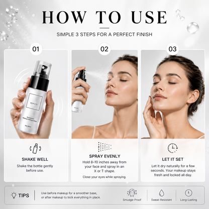 Mattifying ✨ Waterproof 💦 Makeup Setting Spray 💄 – Long-Lasting Oil Control 🌸 & Fresh-Looking Finish