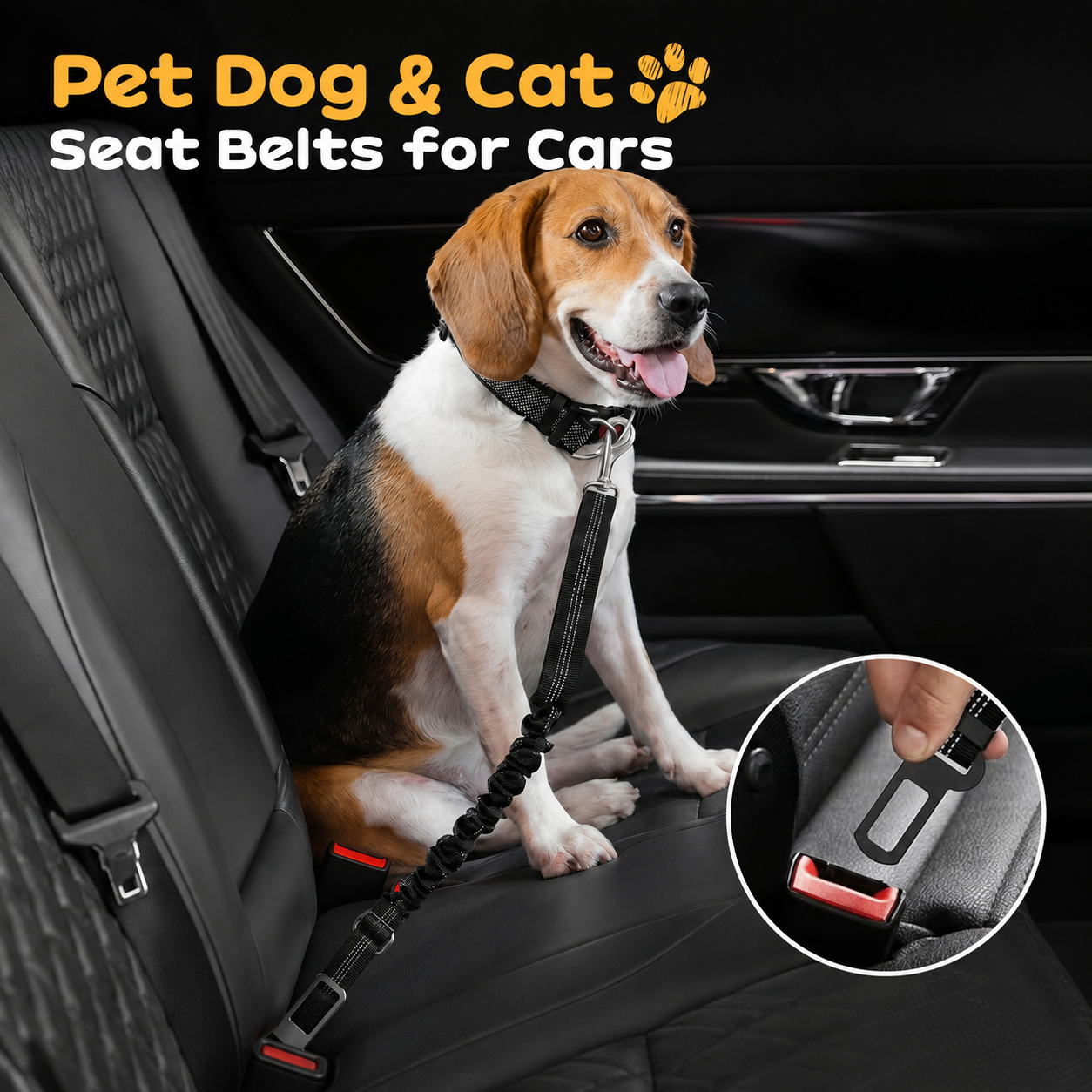 🐾 Tired of unsafe, uncomfortable pet car restraints? This seat belt changes everything upsell