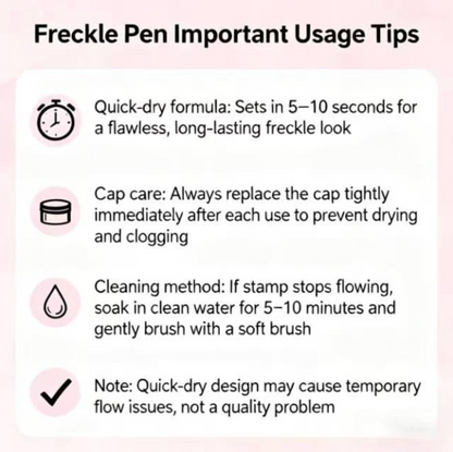 Waterproof Freckles Pen: Faux Freckle Stamp and Fine Tip upsell