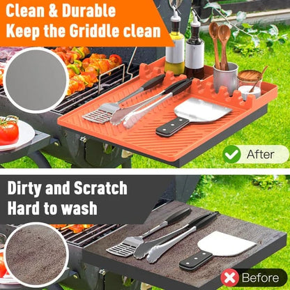 🌞🍖Silicone BBQ Side Shelf Mat — Keep Tools Clean & Close