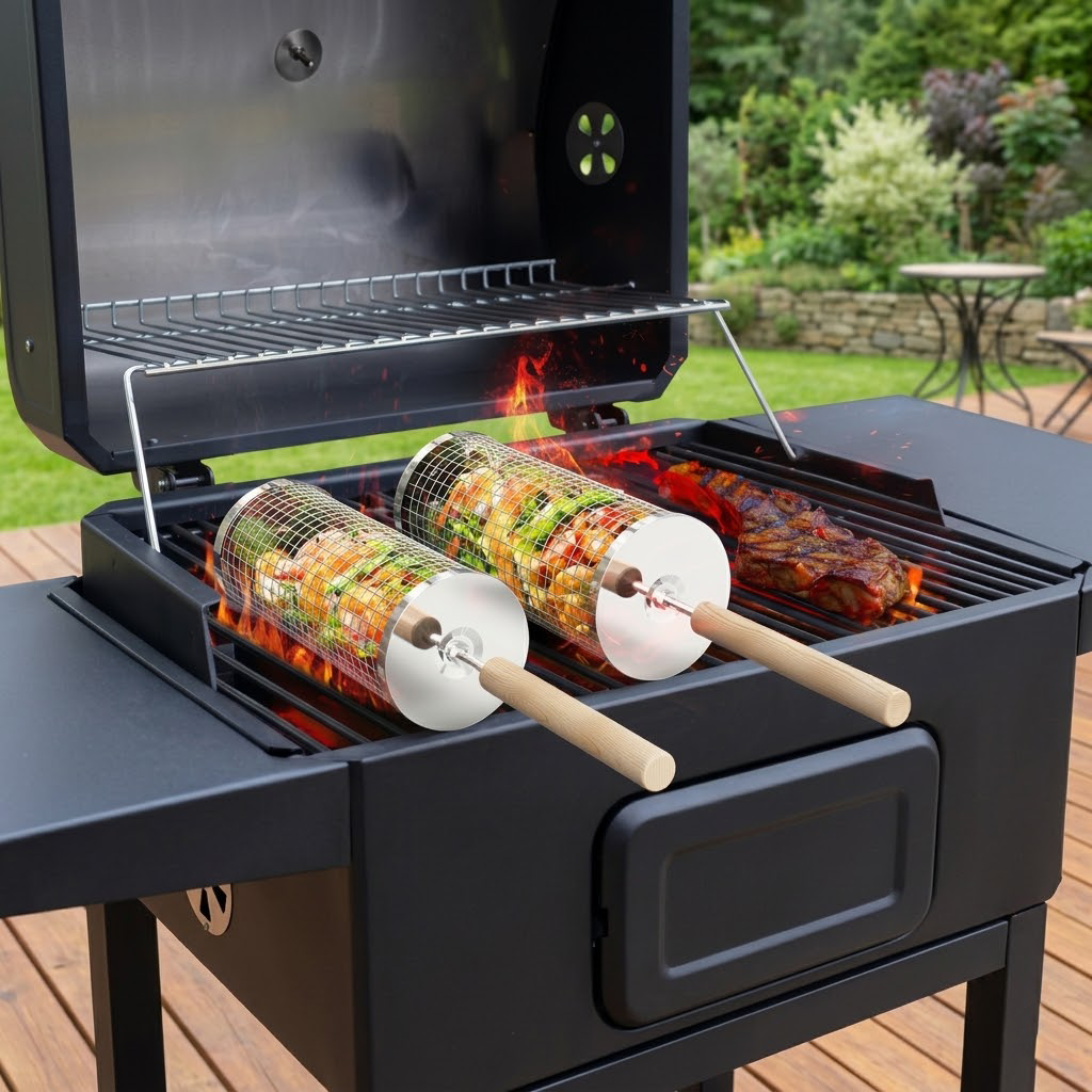 Rolling Grill Baskets Set upsell