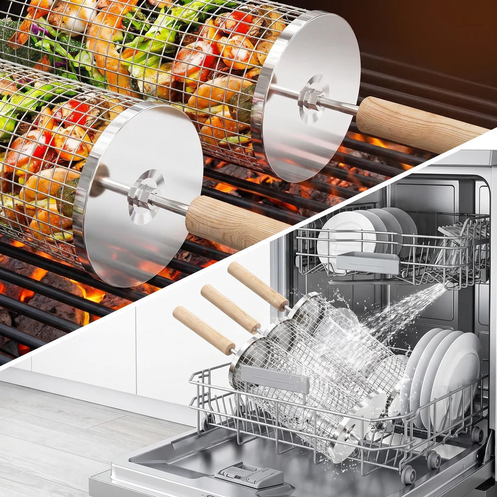 Rolling Grill Baskets Set upsell
