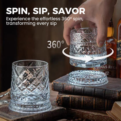 💎✨360° Rotating Whiskey Glass Tumbler upsell