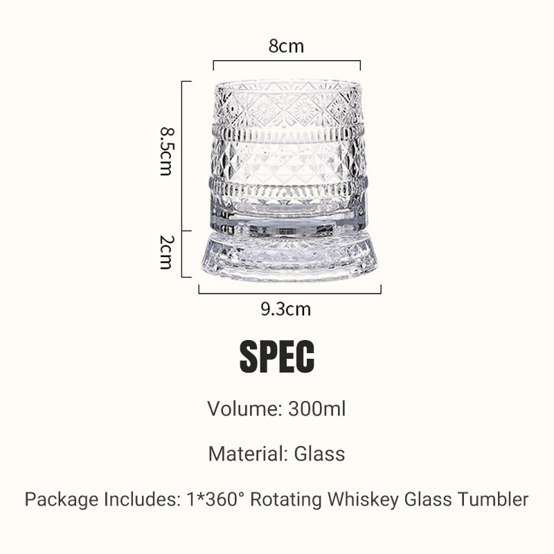 💎✨360° Rotating Whiskey Glass Tumbler upsell