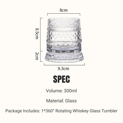 💎✨360° Rotating Whiskey Glass Tumbler upsell