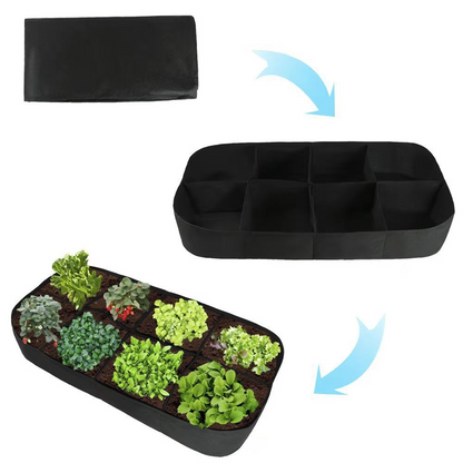 🌱 Divided Fabric Grow Bags — One Bag, Eight Plants, Zero Root Tangles